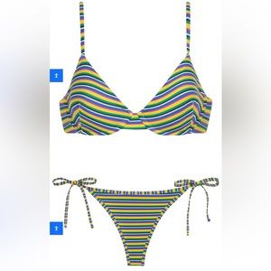 NWT Montce Bikini Set with/ matching Sarong
